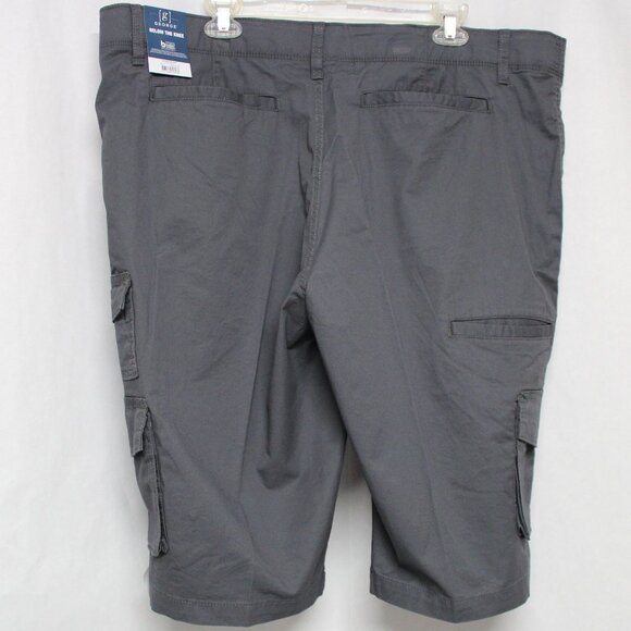 NWT George Men’s Charcoal Sky Below the Knee Messenger Or Cargo Style Shorts - Picture 6 of 13